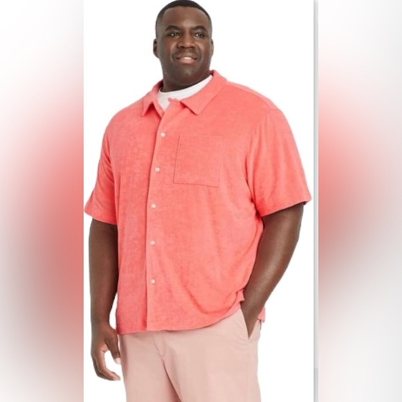 Goodfellow & Co Terry Button-Down Polo - Picture 2 of 3